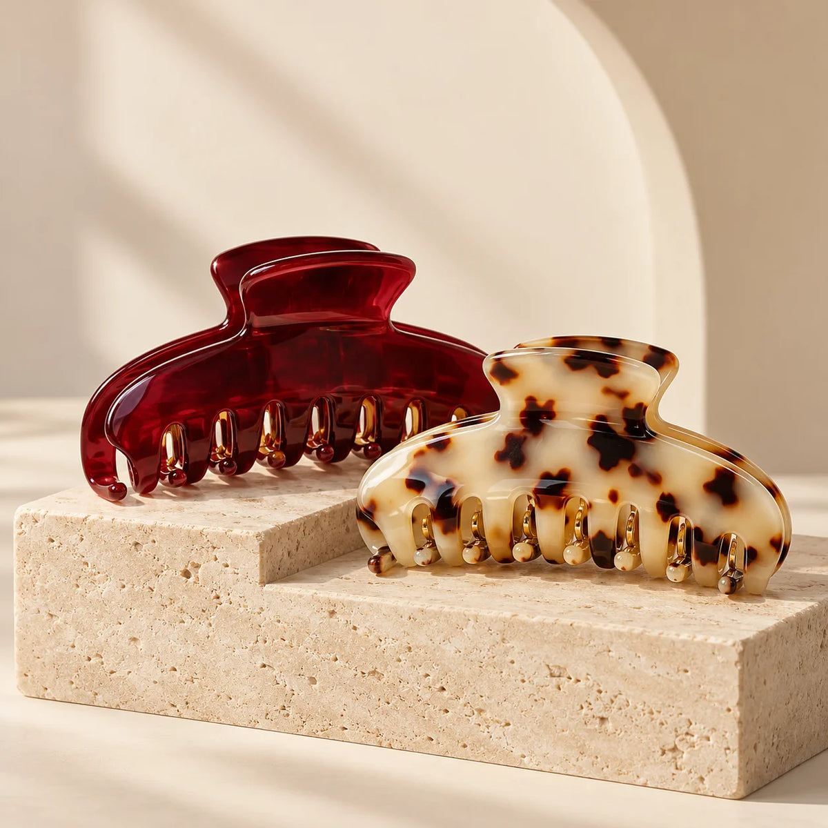 Trendora Acetate Hair Claw Set