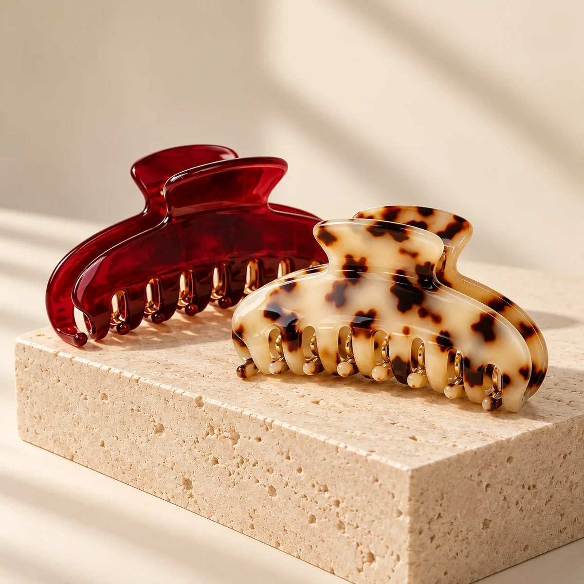 Trendora Acetate Hair Claw Set