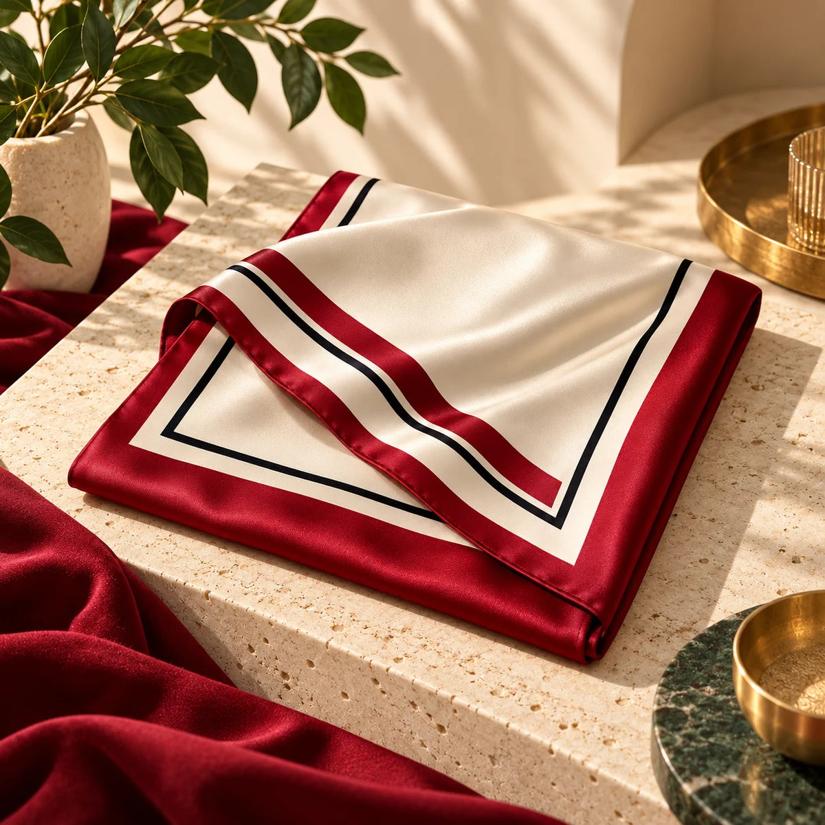 Trendora Signature Satin Scarf